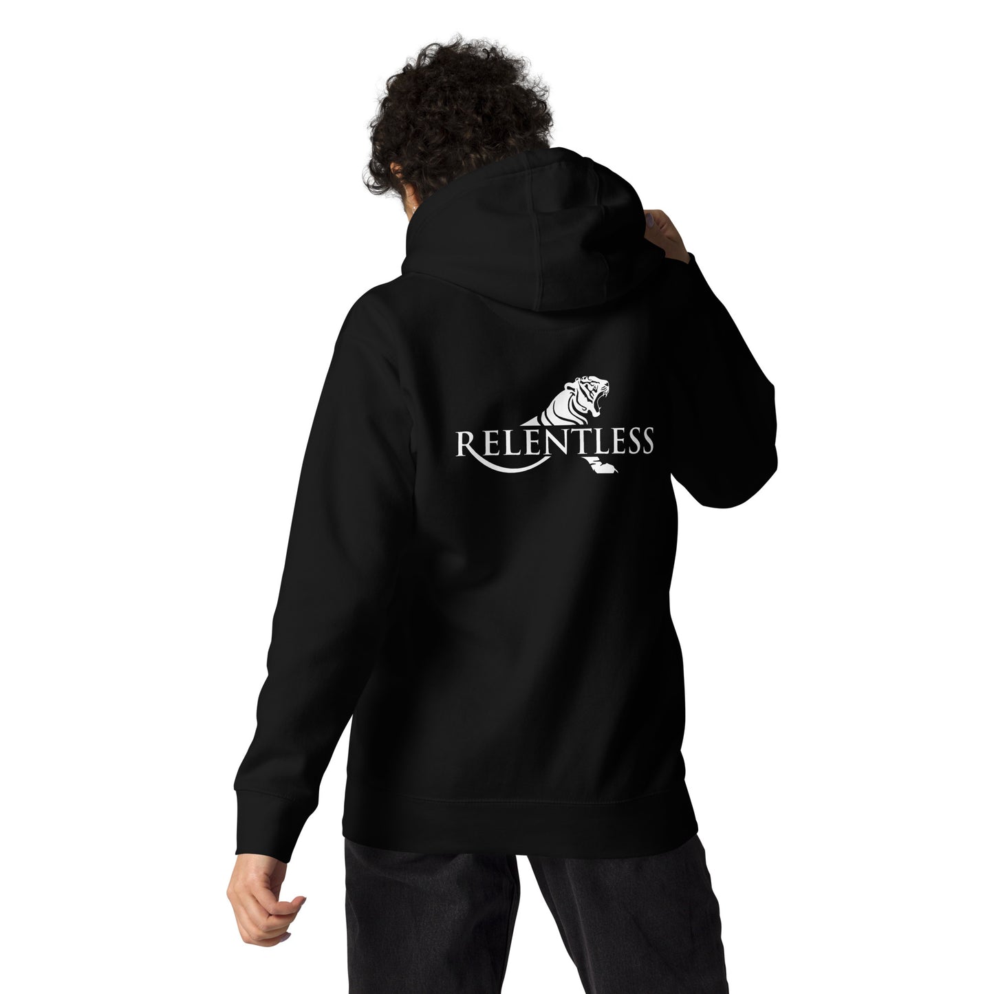 Relentless Dark Hoodie Back Logo