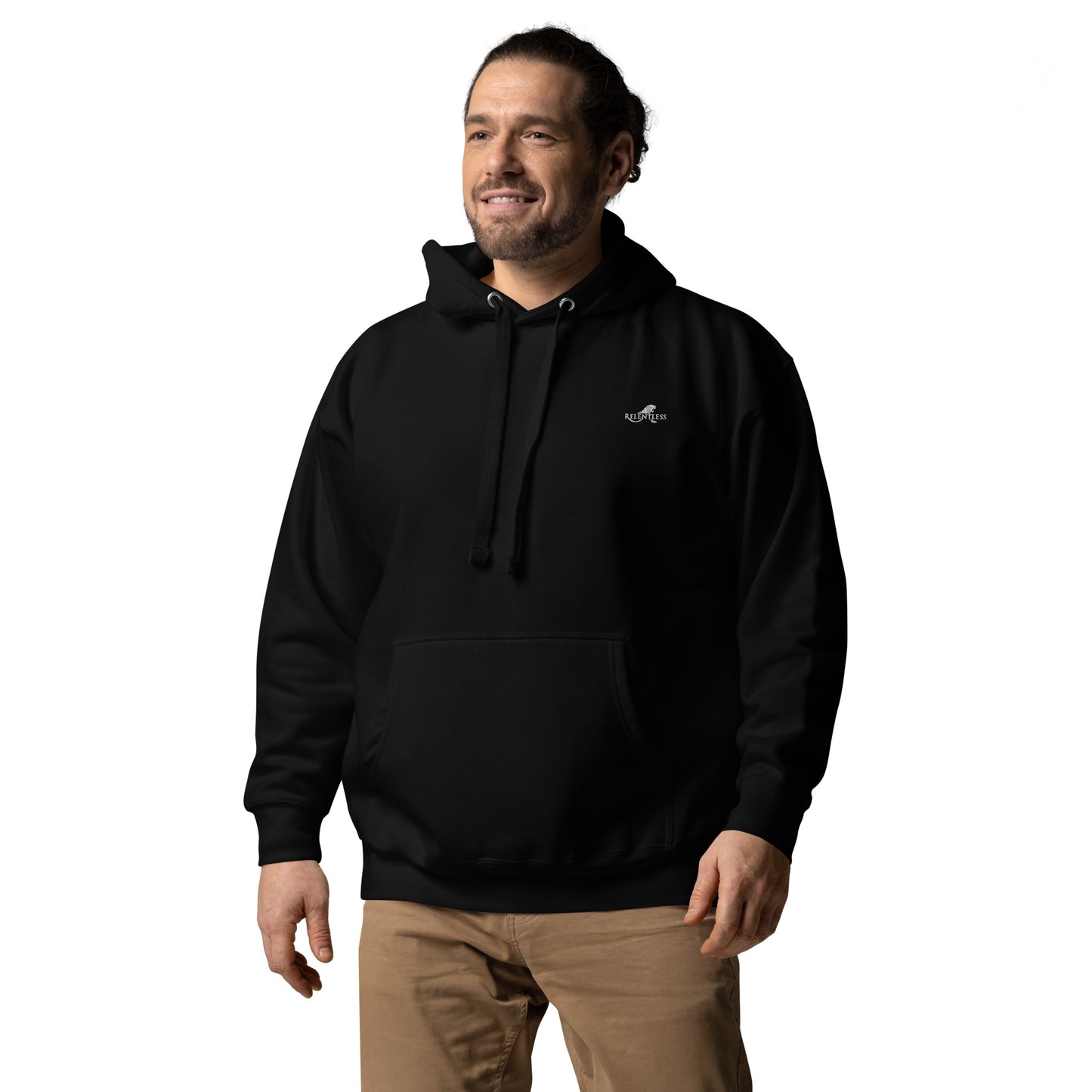 Relentless Dark Hoodie Back Logo