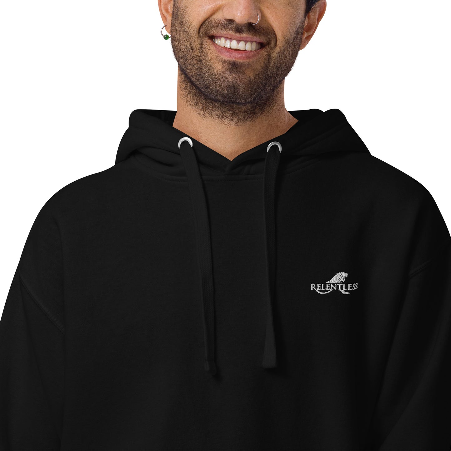 Relentless Dark Hoodie Back Logo