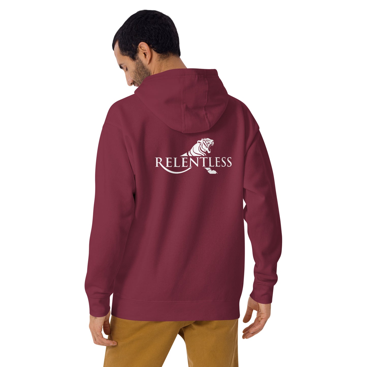 Relentless Dark Hoodie Back Logo